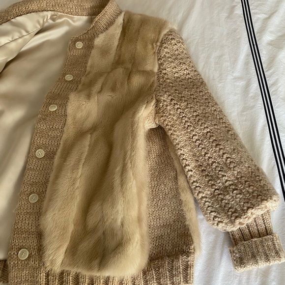 Vintage 1950s Fur Heavy Cardigan Sweater - Picture 10 of 12